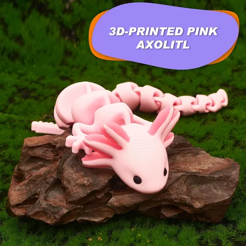 Miniatura 48 de Yipintang Criaturas Impresas en 3D Animales Flexibles - Juego de Animales Fidget de 7 Pulgadas para Decoración de Estantes (Pareja de León Adulto)