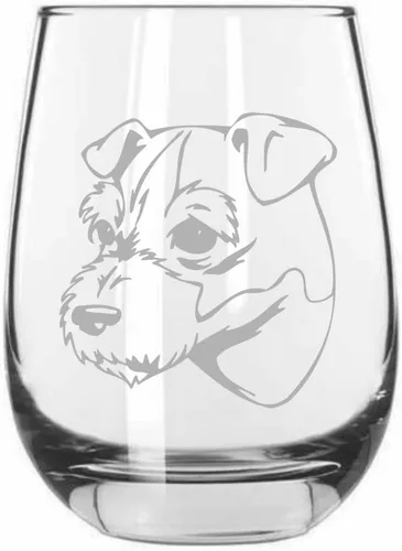 Miniatura 172 de Sakhalin Husky Dog - Copa de vino grabada personalizada de 15.25 onzas sin tallo
