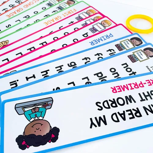Miniatura 6 de Lachilly 220 tarjetas de palabras a la vista, 220 palabras de alta frecuencia, lectura inicial, jardín de infantes a primer grado