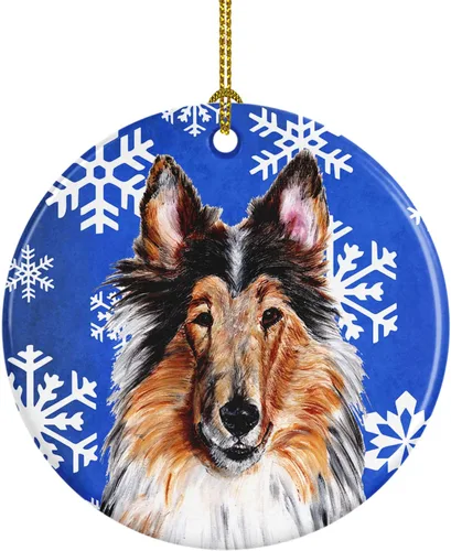 Miniatura 174 de Caroline's Treasures Cavalier Spaniel - Adorno de cerámica para colgar en el árbol de Navidad, para el hogar, Navidad, fiestas, regalo, 3 pulgadas