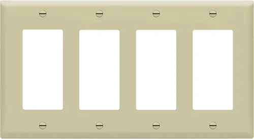 Miniatura 10 de ENERLITES Placa de pared decorativa para interruptor de luz o tomacorriente, tamaño 4-Gang 4.50" x 8.19", policarbonato termoplástico irrompible