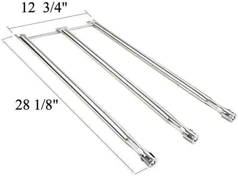 Miniatura 2 de GasSaf Tubo de quemador de repuesto para Weber 7508 Genesis Silver B & C, Genesis Gold B & C, Spirit 700 E-310 E-320, Weber 900 y otros modelos, kit