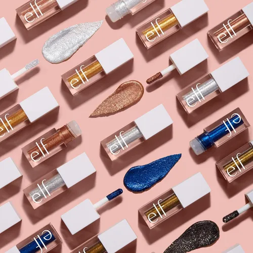 Miniatura 6 de e.l.f. Sombra de ojos líquida con purpurina, larga duración, secado rápido, opaca, sombra de ojos a base de gel para crear un aspecto de ojos Ojos