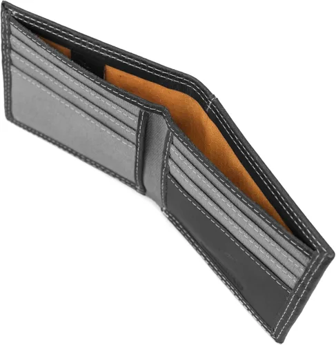 Miniatura 4 de Timberland PRO - Cartera de lona para hombre piel RFID ventana trasera para identificación