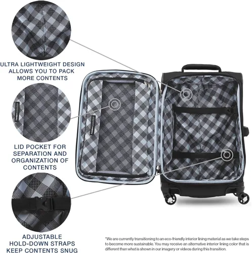Miniatura 4 de Travelpro Maxlite - Maleta con ruedas giratorias extensible 5 lados suaves Negro 401176101