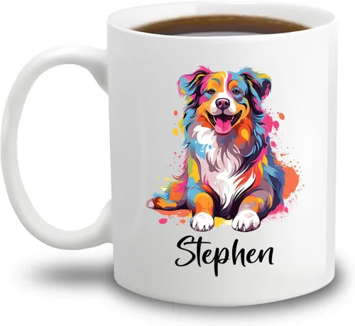 Miniatura 17 de Affenpinscher - Taza de café con nombre personalizado, regalo para perro, papá, perro, mamá, taza de cerámica blanca personalizada Affenpinscher