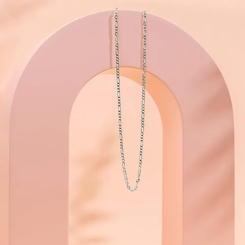 Miniatura 4 de PAVOI Collar ajustable de cadena de espiga y Figaro chapado en oro de 14 quilates con forma de clip