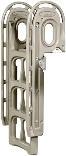 Miniatura 2 de PlayStar Escalera de muelle ajustable de resina ajustable para uso en muelles estacionarios, enrollables o flotantes