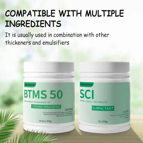 Miniatura 4 de Gránulos emulsionantes acondicionadores BTMS 50 de 10.6 onzas, 100% derivados de origen vegetal, ideal para acondicionador sin enjuague, lociones