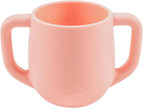 Miniatura 3 de Taza de entrenamiento de silicona 3 en 1 con popote y tapa, vasos de transición de destete para bebés de 6 meses en adelante, a prueba de derrames
