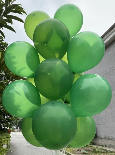 Miniatura 5 de 100 globos en varios tamaños de 12 y 10 pulgadas, perfectos para Navidad, día de San Patricio, brochas, graduaciones, decoraciones de fiesta de baby