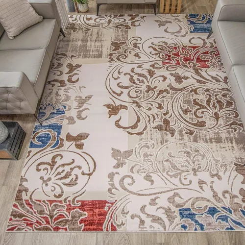 Miniatura 8 de Superior Alfombra de área interior con respaldo de yute, decoración moderna del piso para el hogar, pasillo, sala de estar, cubierta de suelo
