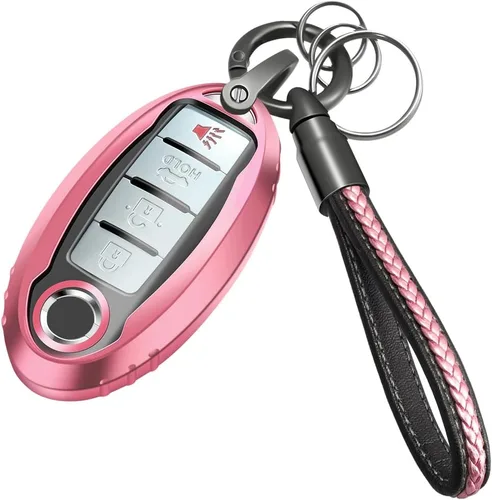 Miniatura 9 de Funda para llavero para Nissan antes de 2023 Altima Maxima Sentra X Trail Patrol Murano Rogue Pathfinder Serena Kicks Armada Versa, negro