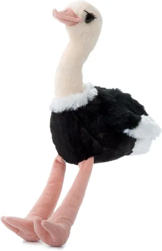 The Petting Zoo Peluche de avestruz, regalos para niños, animales salvajes del zoológico Onez, juguete de peluche de avestruz de 12 pulgadas