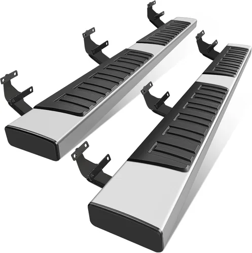 Miniatura 11 de PZ - Estribos de 6" para Ford F-150 SuperCrew Cab de 4 puertas modelos 2015-2026 y Ford F250 F350 Super Duty Crew Cab modelos 2017-2026, barras