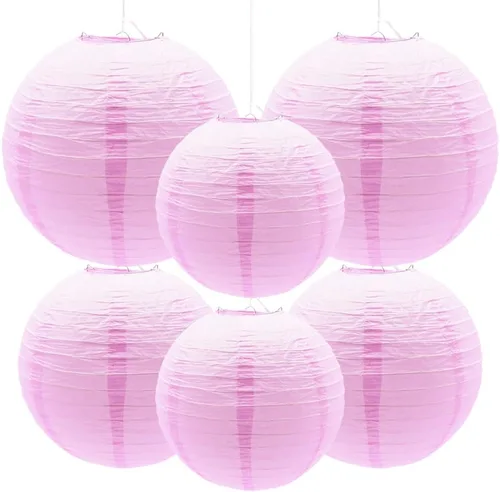 Miniatura 11 de 6 faroles de papel decorativos redondos colgantes para fiestas, aulas, bodas, Halloween, Navidad, decoración del hogar