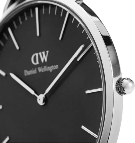 Miniatura 31 de Daniel Wellington Reloj clásico para hombre - Caja de 1.417 in - 1.575 in, movimiento de cuarzo japonés, correa de cuero, resistente al agua, reloj