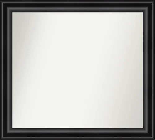 Miniatura 649 de Amanti Art Espejo personalizado, espejo de baño negro puente, espejo de pared o espejo de tocador de baño sobre el fregadero (26 x 26 pulgadas)