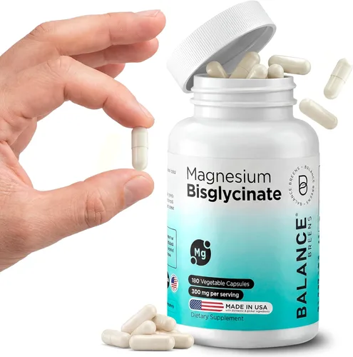 Miniatura 11 de Bisglicinato de magnesio 200 mg - Suplemento de magnesio quelado de alta absorción - Suave con el estómago, sin OMG, sin gluten, apoya el sueño