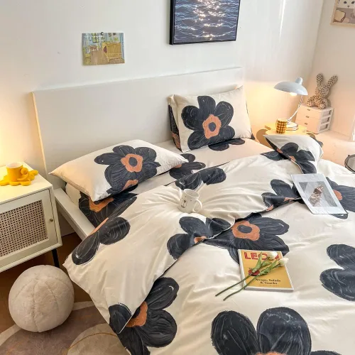 Miniatura 3 de BlueBlue Juego de funda de edredón para niños, ropa de cama 100% algodón para niños, niñas, adolescentes, cama individual, estampado floral