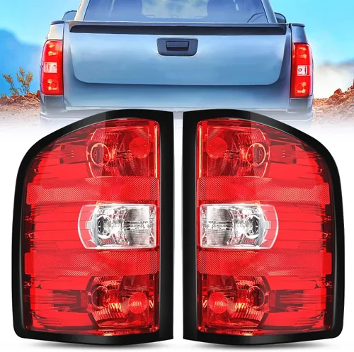 Miniatura 11 de Nilight Conjunto de faros para 2007 2008 2009 2010 2011 2012 2013 Silverado 1500 2007-2014 Silverado 2500HD 3500HD Faros de repuesto Carcasa negra