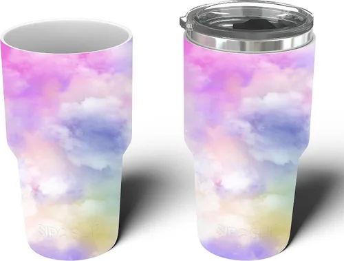 Miniatura 16 de Funda de silicona para vasos, compatible con vasos Yeti, RTIC, Ozark Trail, Magellan y más. Fundas aisladas personalizadas para enfriar latas
