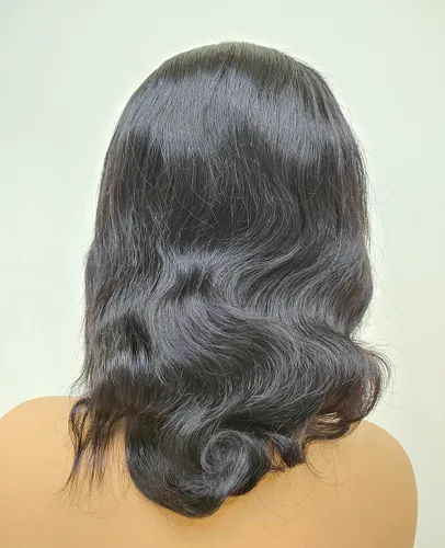 Miniatura 3 de Peluca ondulada de 4 x 4 con cierre de encaje transparente HD, pelucas de cabello humano virgen brasileño para mujeres, prearrancadas con abuelitos