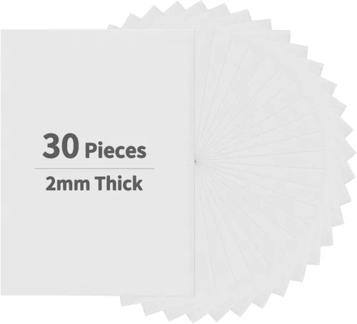 Miniatura 30 de Paquete de 30 hojas de espuma EVA naranja, 11.8 x 7.87 pulgadas, papel de espuma de 0.079 in de grosor para artes y manualidades, perfecto