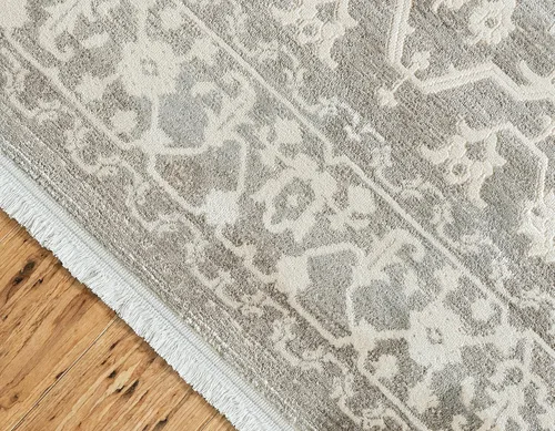 Miniatura 5 de Unique Loom Diseño tradicional clásico intrincado con detalles vintage envejecidos, alfombra de área, 3 pies 3 pulgadas x 5 pies 3 pulgadas, gris