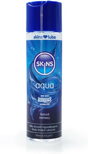Miniatura 2 de Skins Lubricante a base de agua Aqua - Disfruta de una intimidad natural duradera con lubricante hipoalergénico de 4.4 onzas