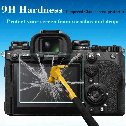 Miniatura 3 de ULBTER [3 Piezas] Protector de Pantalla Aplicable para Cámara Sony Alpha A1 II / A9 III A1II A9III A9M3 y Cubierta de Hot Shoe 0.3mm, Vidrio de 9H