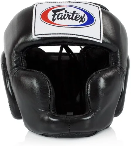 Miniatura 10 de Fairtex Muay Thai & Boxing Headgear Protector de cabeza protector con correas ajustables, acolchado multicapa, visión mejorada y cobertura