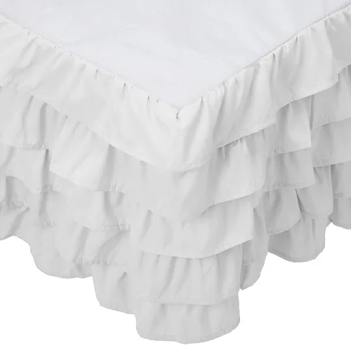 Miniatura 16 de Elegant Comfort Leila Collection - Falda de cama con múltiples volantes, 1500 hilos por pulgada cuadrada, calidad egipcia, con volantes antipolvo