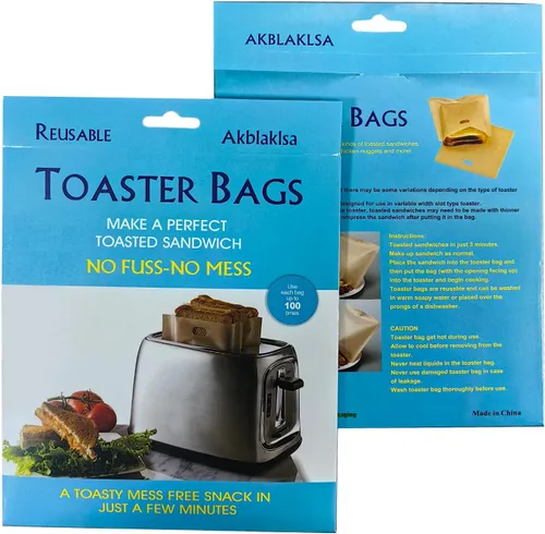 Miniatura 6 de Bolsas reutilizables antiadherentes para tostadoras de 6.7 x 7.5 pulgadas, paquete de 12 unidades, fibra de vidrio recubierta de PTFE resistente al