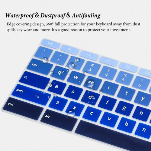 Miniatura 3 de ASUS Chromebook Funda para teclado - 14" CX1/Flip C434/C433, piel y funda, color azul degradado azul (Gradual Blue)