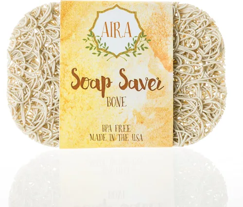 Miniatura 19 de Aira Jabonera - Plato para Jabón y Accesorio de Soporte de Jabón - Portajabones sin BPA para Ducha y Baño - Fabricado en EE. UU. - Drena el Agua