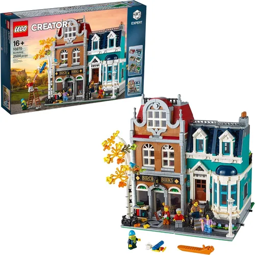 LEGO Creator Expert Bookshop 10270 - Kit de construcción modular, juego de exhibición de decoración del hogar para coleccionistas, colección