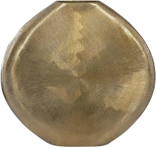 Miniatura 4 de Uttermost Gretchen - Jarrón moderno dorado acanalado de 23 pulgadas de alto