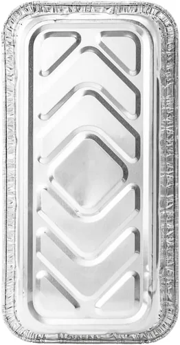 Miniatura 14 de Restaurantware Pastry Tek - Paneras de 8.5 x 4.3 pulgadas, 25 sartenes de aluminio listas para horno, 2 libras, congelables, de aluminio plateado