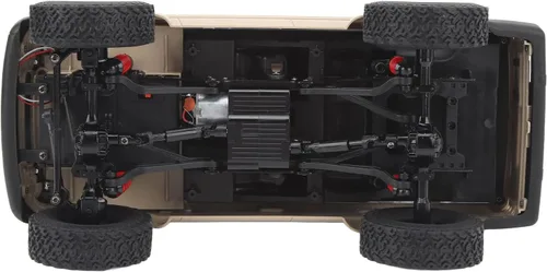 Miniatura 4 de Naroote RC Crawler, 500mAh 2.4GHz 1/16 Escala Completa Vehículo RC Camión Interior (Caqui)