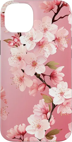 Miniatura 15 de Funda para iPhone 15 Pro Max Japón Pink Flower Sakura Florist Anime Cherry Blossom
