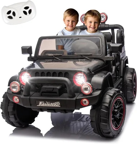 Miniatura 9 de Jeep para niños de 24V, juguetes con motor de 400W, con control remoto para padres, autos eléctricos para niños con suspensión de 4 ruedas, Negro