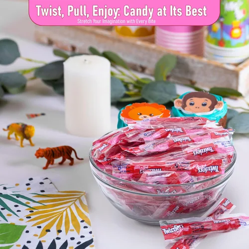 Miniatura 3 de Twizzlers Pull 'n' Peel - Paquete a granel de cereza, 1 libra (aproximadamente 35 piezas) - Divertido y delicioso caramelo de regaliz con sabor a