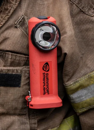 Miniatura 5 de Streamlight 90500 Survivor Linterna de ángulo recto recargable de 175 lúmenes para bomberos con clasificación de seguridad, sin cargador, naranja