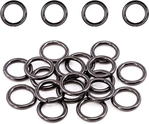 Miniatura 19 de Swpeet 60 anillos de metal multiusos de bronce resistentes de 5/4 de pulgada a 1.260 in para bolsas de hardware, anillos de mano, accesorios