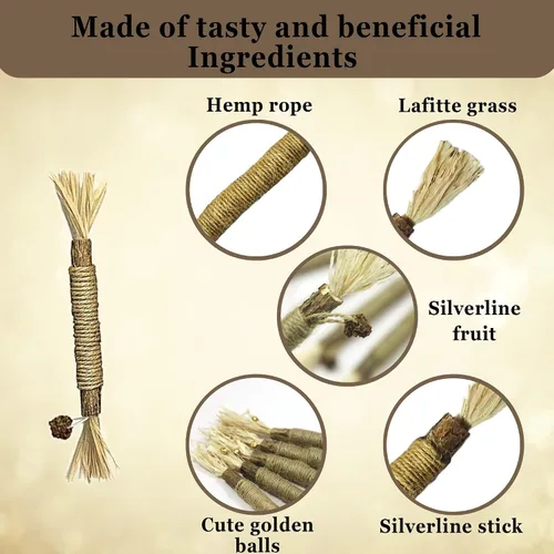 Miniatura 4 de SunGrow Delicioso aperitivo para mascotas, palitos de vid plateada, cáscara de maíz masticable e insectos, fruta magra para el cuidado perfecto