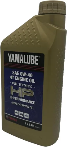 Miniatura 7 de Cyclemax Paquete de dos para Yamaha Yamalube motor sintético completo de 4 tiempos 0W-40 aceite LUB-00W40-FS-12 contiene dos cuartos y un embudo