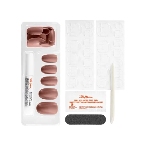 Miniatura 3 de Sally Hansen Salon Effects® Perfect Manicure, Buff & Tumble, uñas a presión, forma ovalada, pestañas adhesivas no dañinas, lima y almohadilla