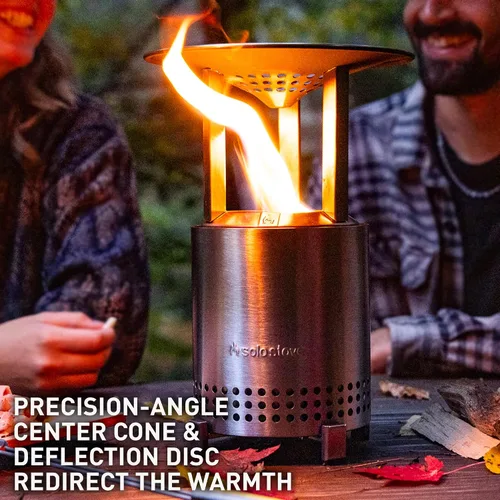 Miniatura 3 de Solo Stove Mesa - Deflector de calor, con 3 patas desmontables, accesorio para hoguera Mesa, captura y redirige el calor, acero inoxidable 304