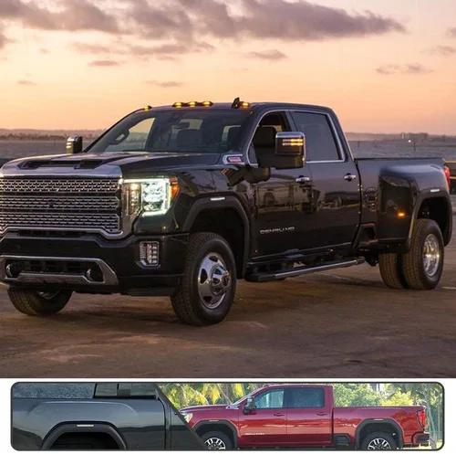 Miniatura 9 de 4 luces LED de color blanco completo para GMC Sierra 2500HD 3500HD 3500HD 2020 2021 2022 Luz indicadora de giro de guardabarros, reemplazo